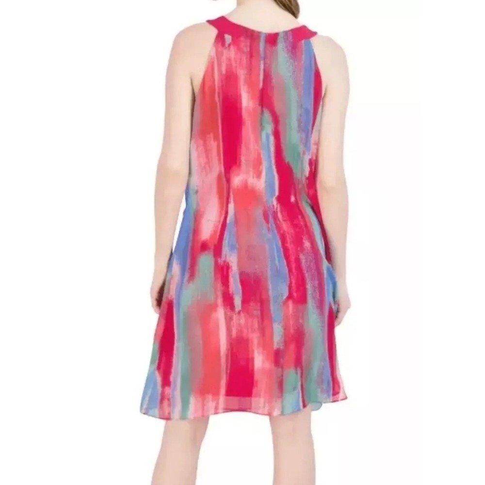 Robbie Bee Sleeveless Dress Abstract Print Casual Summer Dress Size M - Picture 2 of 7